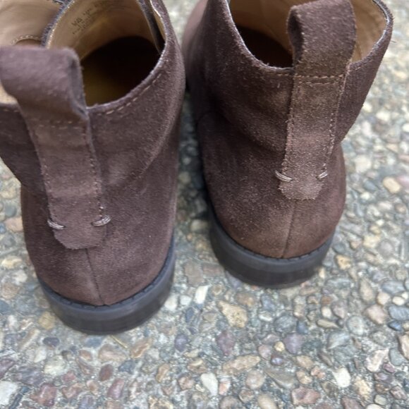 Franco Sarto Isolde Dark Brown Suede Leather Chukka Ankle Booties Size 9 - Picture 5 of 11